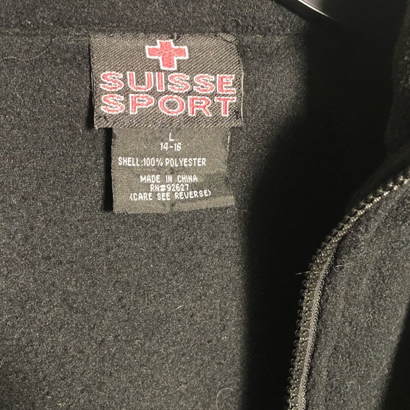 Suisse Winter Jacket Large 14/16 Hidden Hoodie Removable Fleece Full Jacket - Picture 5 of 5